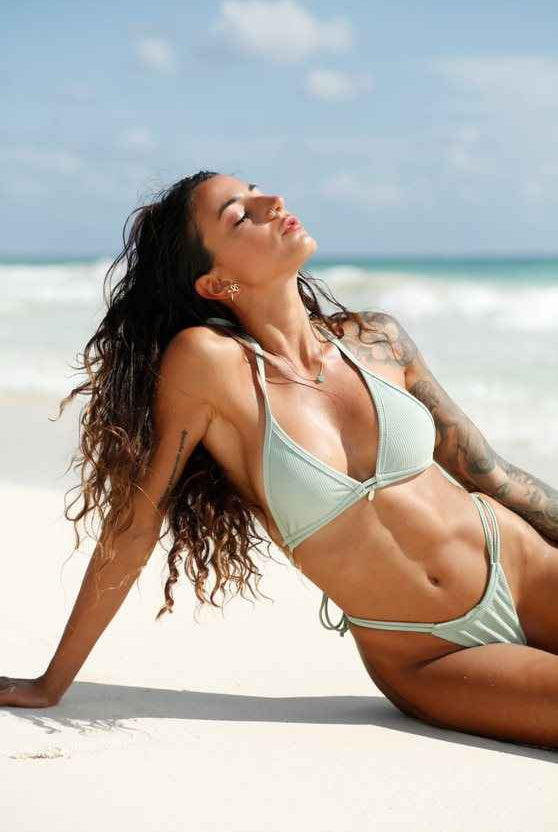 Pistachio Bikini, Neyla Bikini Top + Elma Bottom