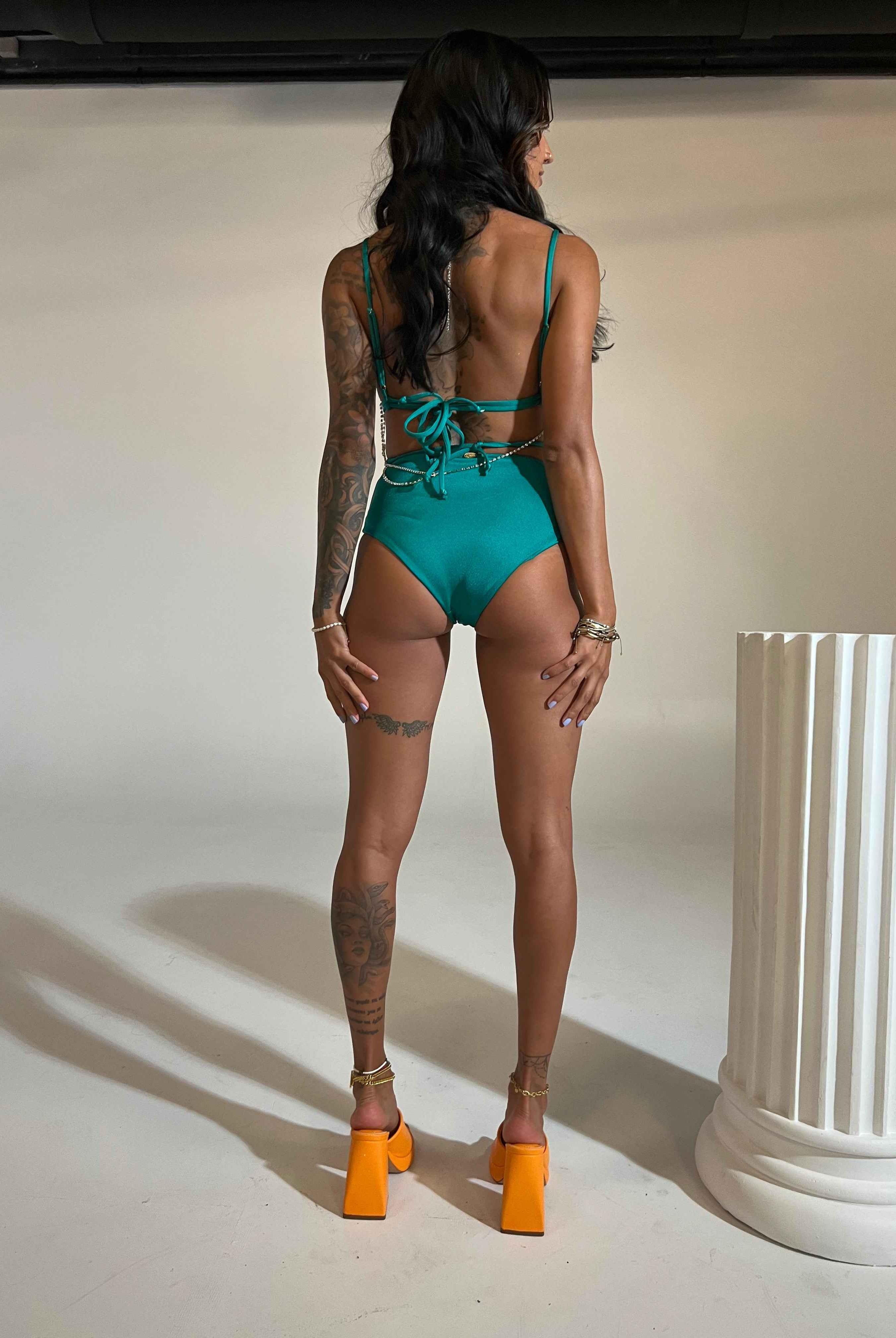 Elma - Bikini Bottom, Green Shiny