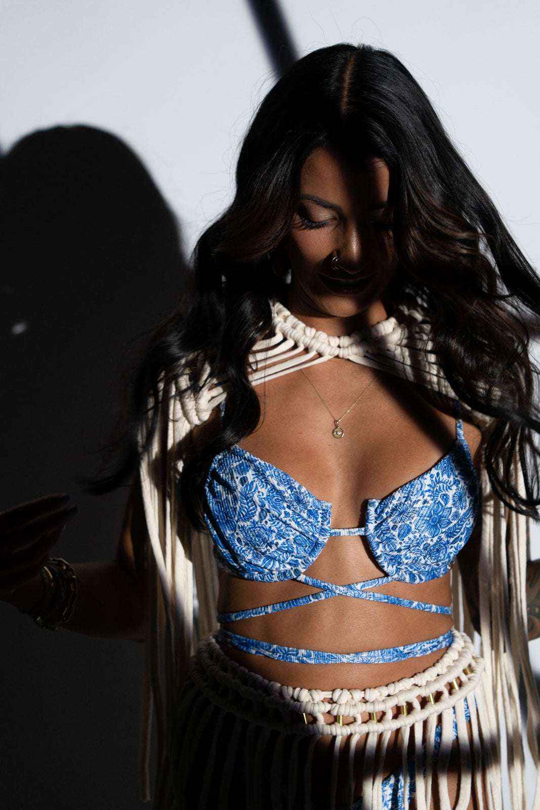 Bella Bikini Top, Morocco Flower