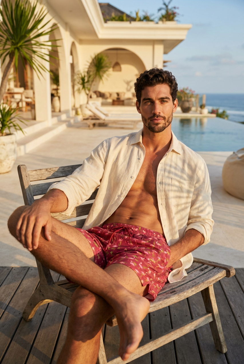 Flamingo BAdehosen MÄNNER