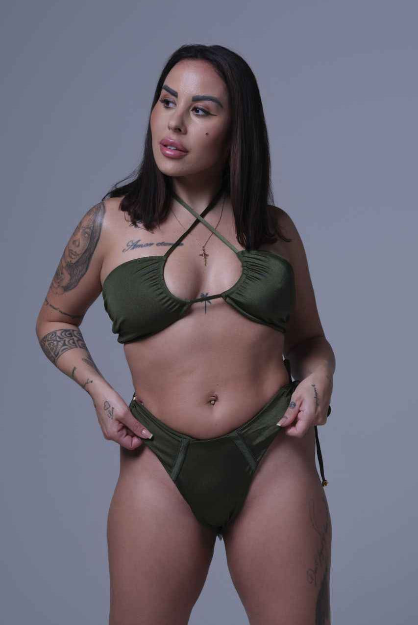 Beirut - Bikini Top, Dark Green