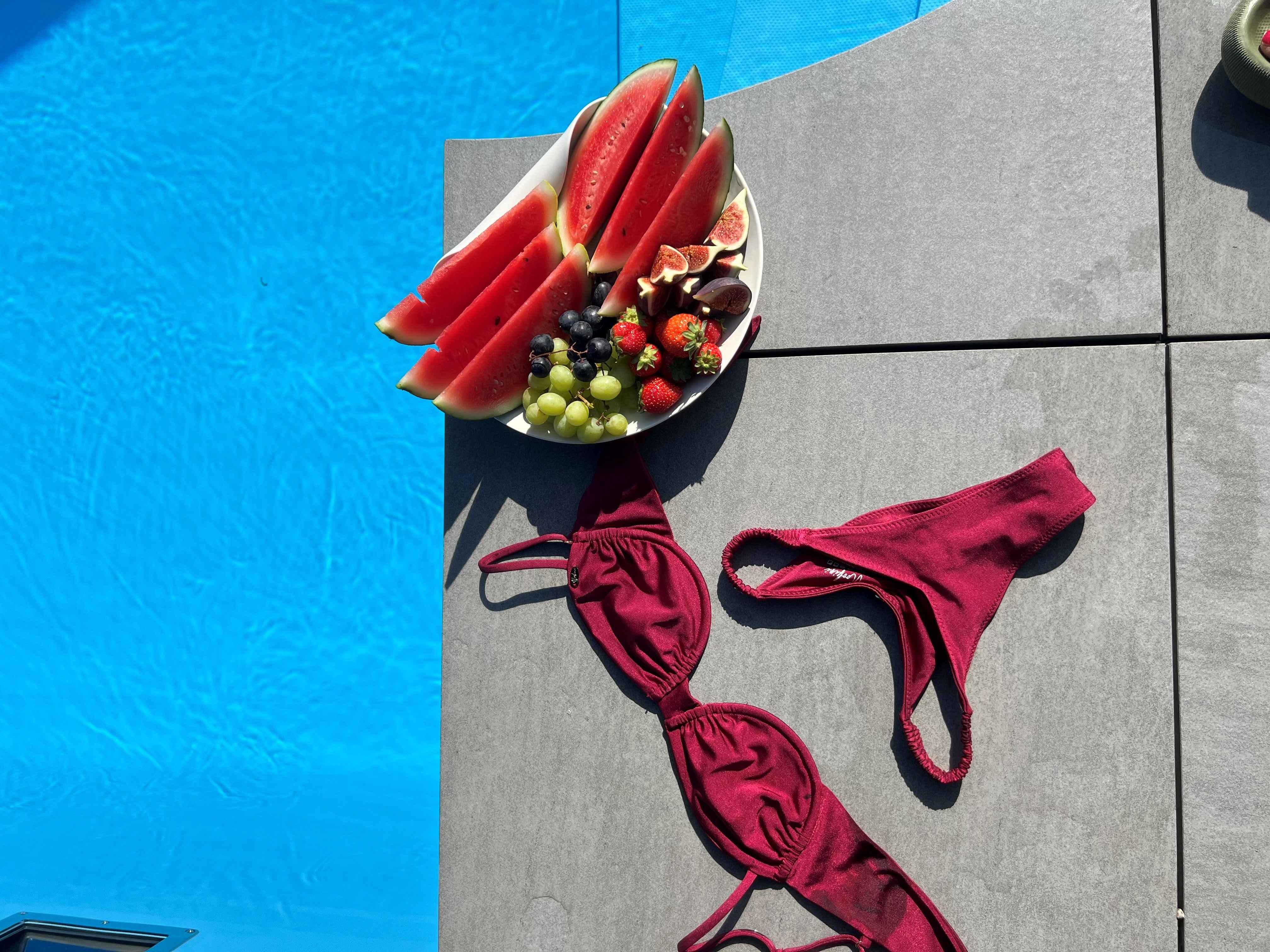 Wiki Bikini Top - Bordeaux Red