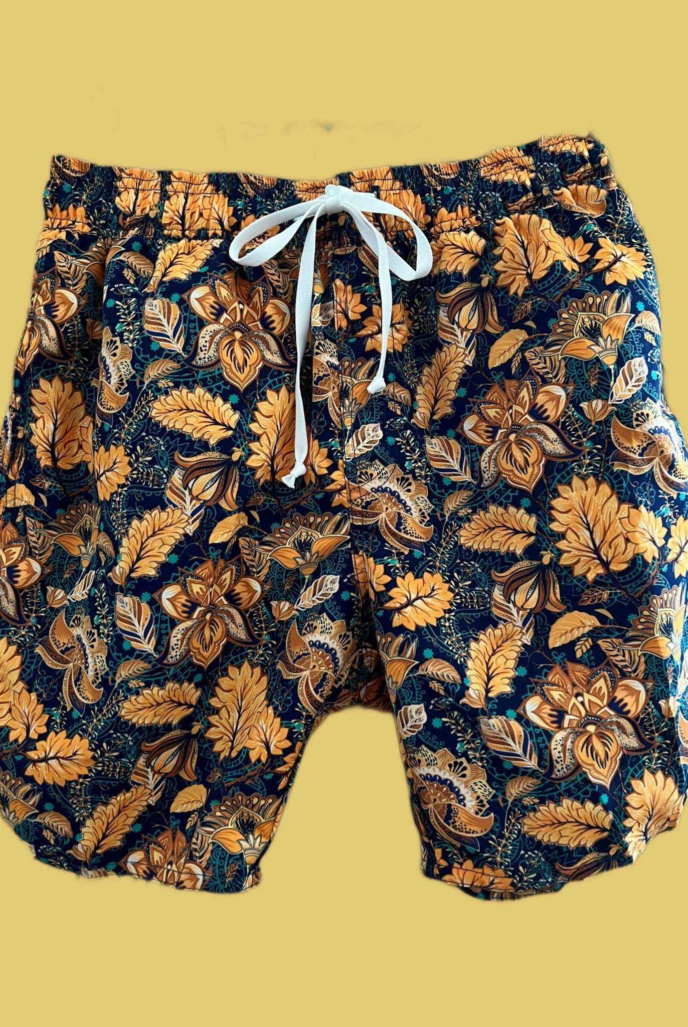 Badehose - Yellow Flower Shorts