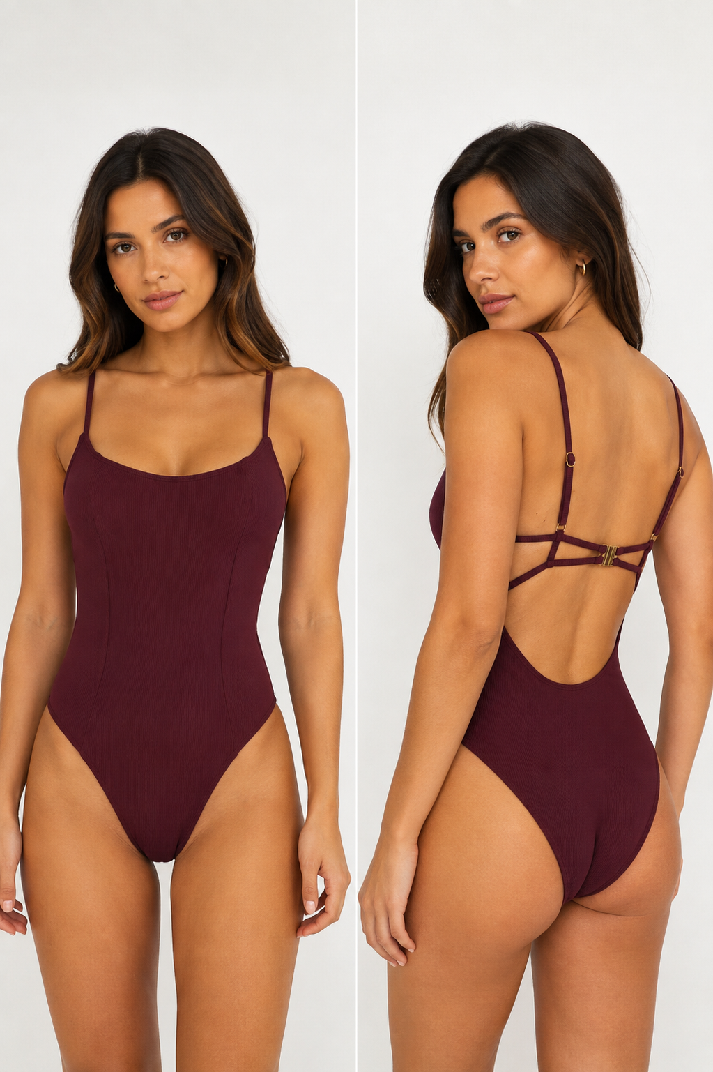 Mykonos Swimsuit - Burgundy - Nookini