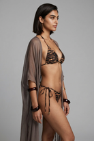 Neyla Bikini Top, Bronze Tiger