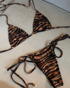 Neyla Bikini Top, Bronze Tiger